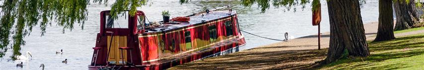 Collidge & Partners narrow boat moored on canal